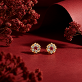 Panchaloha CZ & Ruby Studs