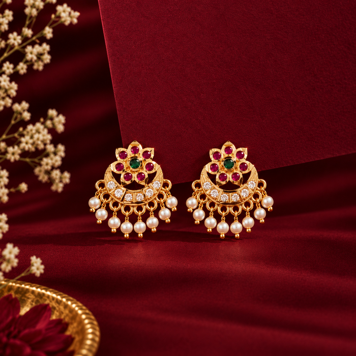Panchaloha CZ & Ruby Studs