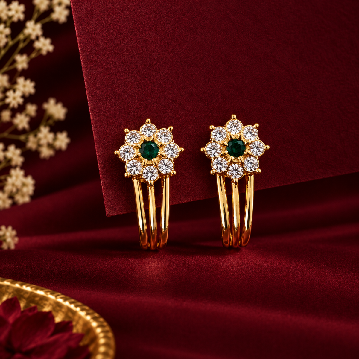 Panchaloha J - Shape Studs