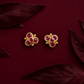 Panchaloha Baby Ruby Studs